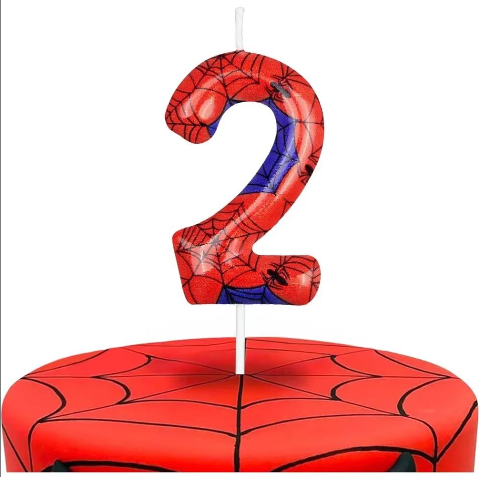 

1/6/12/13pcs Red Spider Web Pattern Straight Candles For Birthday, Anniversary, Party, Cake Decorations,Christmas