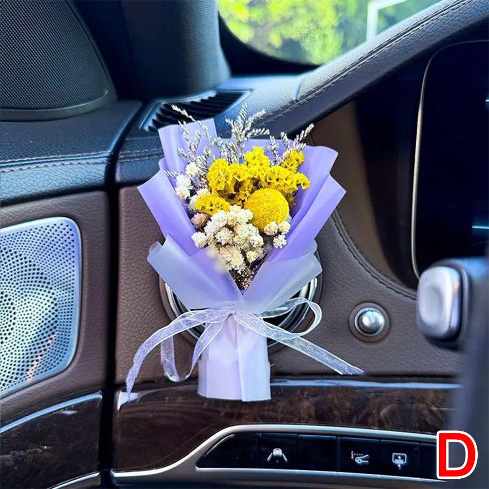 Auto Air Outlet Trockenblumen Bouquet Aromatherapie Parfüm Mini Blumen Bouquet Auto Parfüm Lufterfrischer Ornament