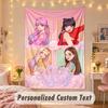 Custom Personalized Tapestry,BLACKPINK Print Custom Name Text Wall Art Hanging for Bedroom