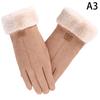 Women Autumn Winter Thick Plush Gloves Cute Furry Warm Mitts Full Finger Touchscreen Mittens Outdoor Sport Female Gloves