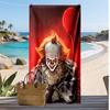 Asciugamano da Spiaggia Asciugatura Rapida Stampato con Horror Urlante Asciugamano da Bagno Super Assorbente Morbido Leggero per Piscina Viaggi Estivi