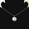 316L Mirror Stainless Steel Glossy Round Photo Box Necklace Photo Geometric Photo Box Necklace 45CM Female