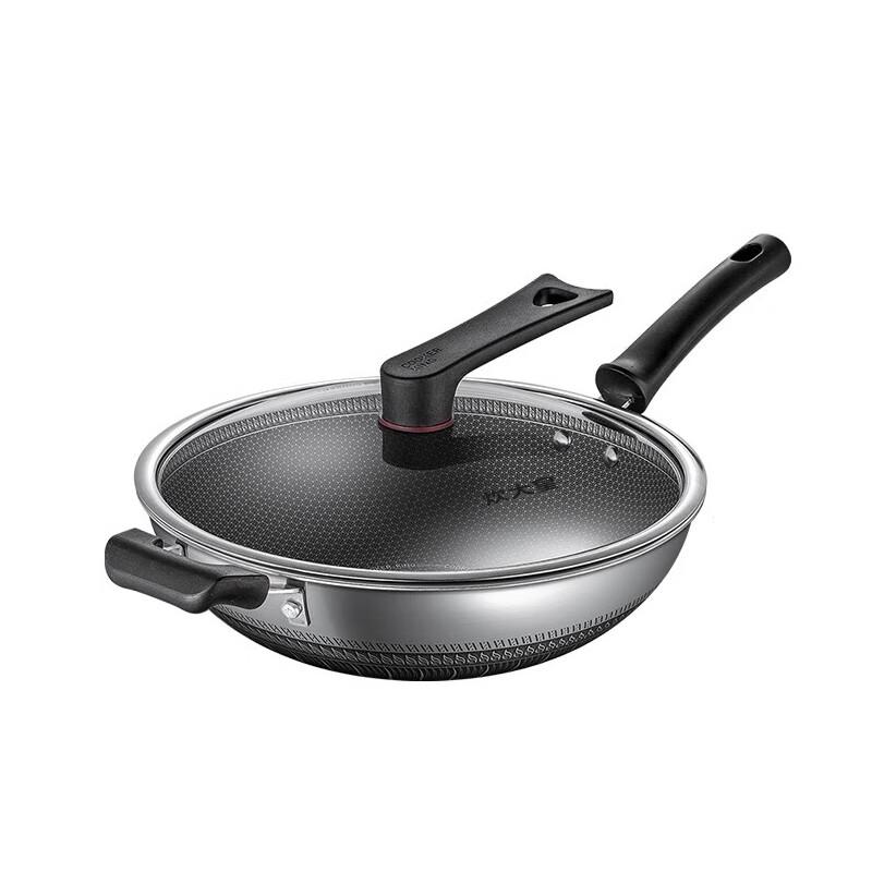 

Chui Da Huang 316 Stainless Steel 32cm Double-Sided Honeycomb Non-stick Wok