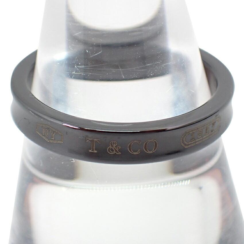 

[Used] TIFFANY/Tiffany Titanium/Black 1837 Narrow Ring Size 21/Size 21/g532-31