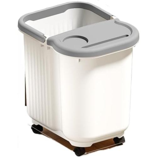 Kbelík na koupel nohou, Koupel nohou, Namáčení lýtek, Hluboký umyvadlo na mytí nohou, Ohřívač kolen a lýtek, s otočnými kolečky, Válečky, Masáž, Silný, Domácí zdravá koupel nohou