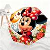 1pc Disney Minnie Cartoon Pattern Automatic Umbrella, All-weather Dual-purpose Umbrella Suitable for All Occasions, Portable F
