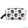 Niedliche Dackel Reise-Kosmetiktasche für Damen Große Make-up-Tasche Wasserdichter Toilettenartikel-Zubehör-Organizer für Damen Mädchen