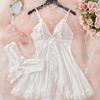 Multi-Color Mesh V-Neck Lace Camisole Lingerie Set