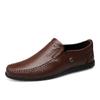 8865 Men'S And Women'S Genuine Leather One-Pedal Flat-Soled Leather Shoes Spring Low-Top Feet Cowhide Surface Casual Shoes Single Shoes