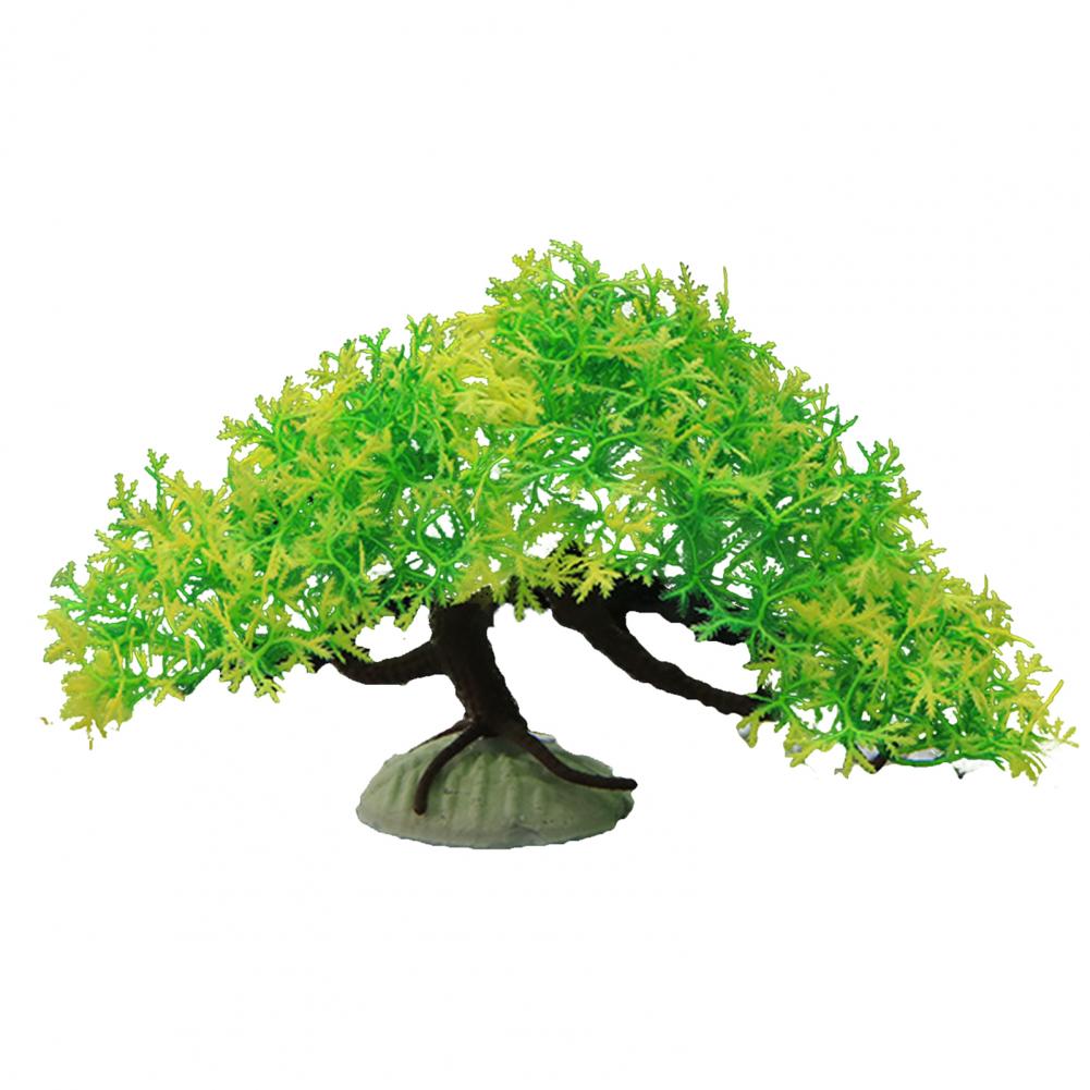 Ornamental Harmless Fish Tank Landscaping Simulation Plant Non-fading Eco-friendly Simulation Pine Tree Home Supply