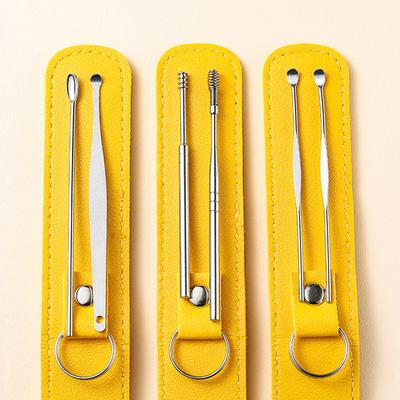 6 Adet/Set Kulak Kiri Temizleyiciler Kulak Kiri Çıkarıcı Paslanmaz Çelik Delme Kiti Kulak Kiri Küret Kaşık Kulak Temizleme Bakım Aleti Temizleyici
