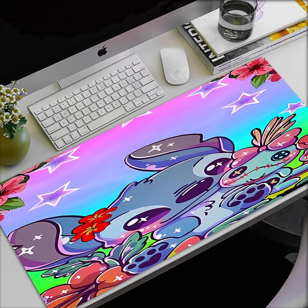 Stitch Theme Mouse Pad, Non Slip Rubber Base, Multifunctional Office & Home Decor, Perfect for Workspace Personalization.