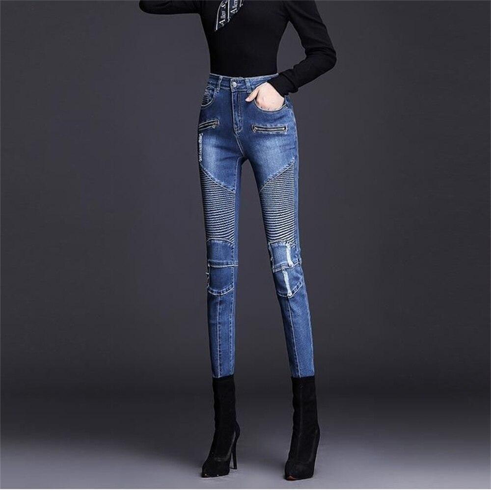 

2022 женская мода с высокой талией, эстетические женские узкие узкие джинсы, женские джинсовые капри, брюки-карандаш, джинсовые брюки для мамы S темно-синий