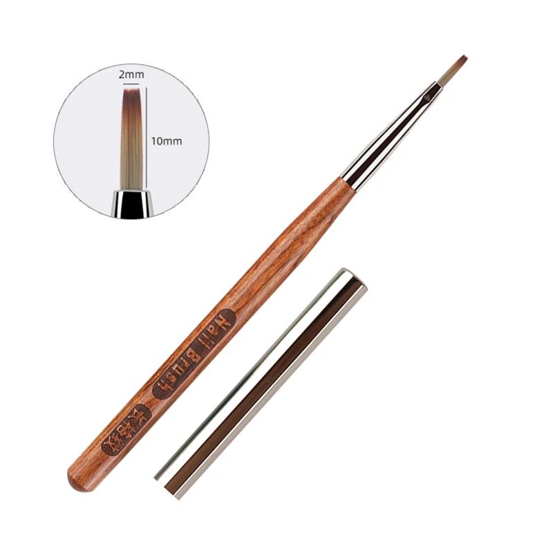 Nail Art Brush Checker Nail Drawing Painting Liner Brush Nail Art Tool Acrylic UV Gel Painting Brushes DIY Design Manicure Tools