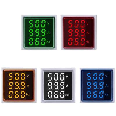 3 in 1 AC 60-500V 0-100A LED Digital Voltmeter Amperemeter Hertz Signal Lichter 220V Spannung Strom Meter Volt Amp Tester Detektor