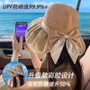 Sun Protection Hat Women's UV Protection Sun Hat Foldable Vinyl Bucket Hat Face Cover Big Brim Sun Hat