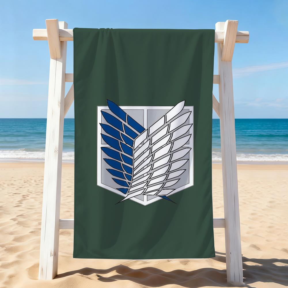 Adventure Anime A-Attack On A-Anime T-Titans Towel Drying Bath Towel Applicable To Light Swimming Camping Yoga Beach Out