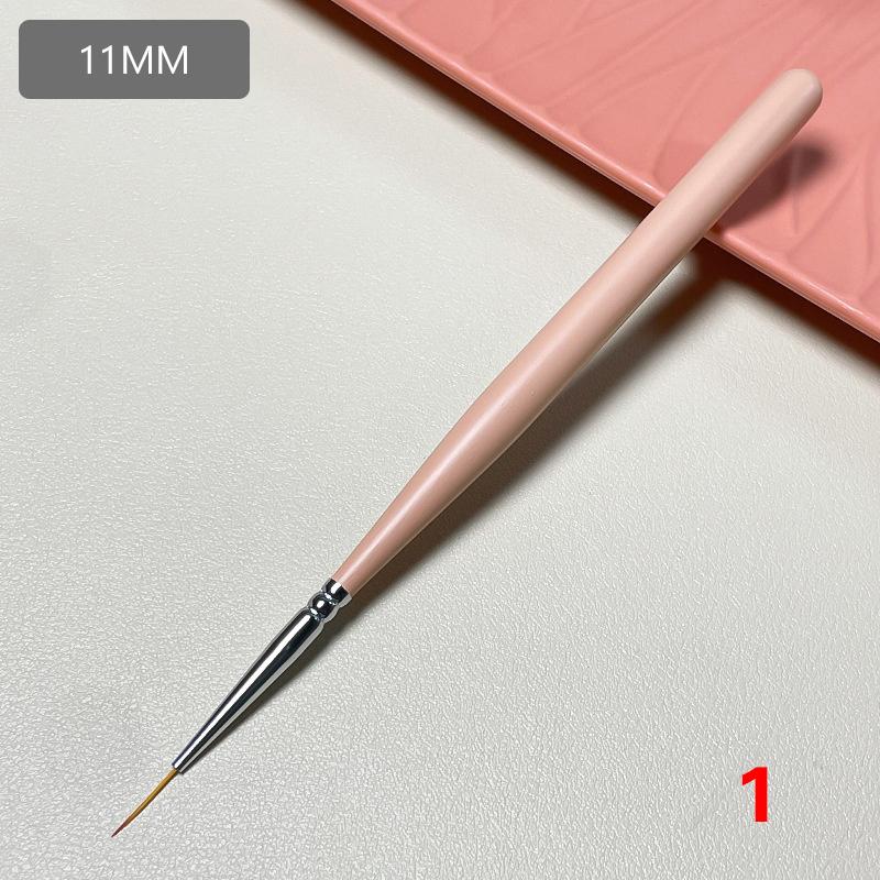 

Pink Nail Art Pen Brush Uv Gel Diy Painting Liner Pen Manicure Wooden Drawing Brushes Nails Design Tip Display Painting Tools