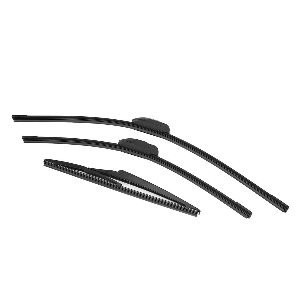 Windshield Wiper Blades Set 24in 17in 12in Quiet High Efficiency Replacement for Mirage 2014 2020 Left Hand Drive