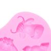 3pcs Non Stick Farm Animal Silicone Molds Mixed Shape Cake Decoration Molds  For DIY Cake Fondant