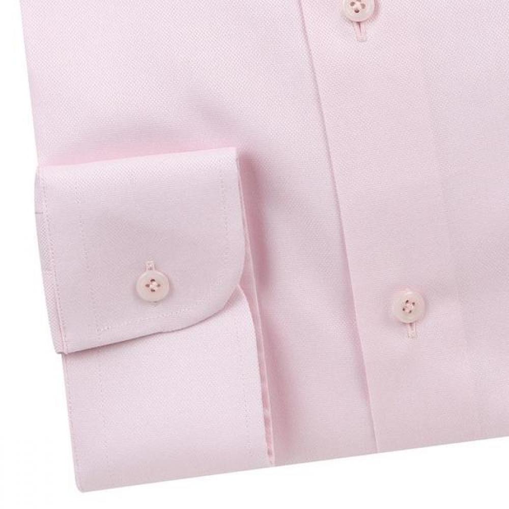 Vanbrough Regular Fit Comfortable Straight Wide Micro Dobby Pink Long Sleeve Shirt Bzrsg1010 Pk