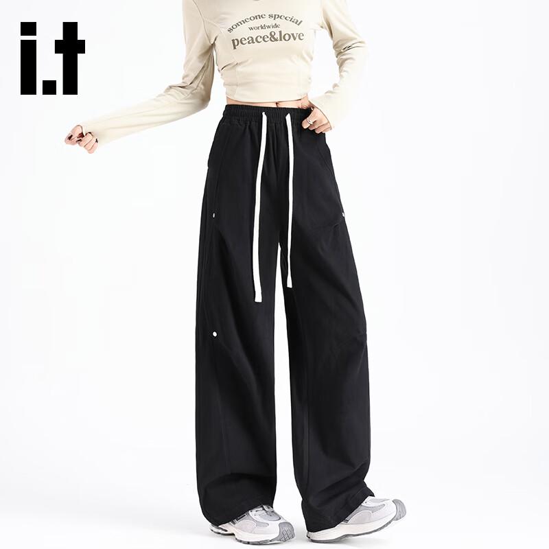 Izzue Women's Cotton Straight-Leg Cargo Pants