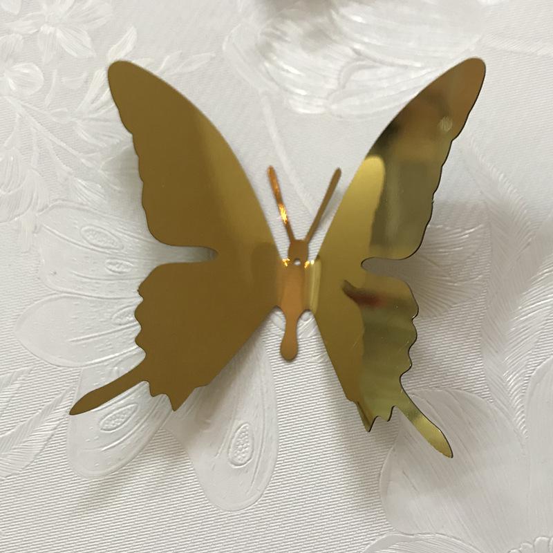 Adesivo da Parete in Metallo Farfalla Realistica 3D in Acciaio Inossidabile - Artigianato Decorazione Casa Colorato