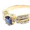 no brand  #8(JP Size) ring blue K18 yellow gold Women