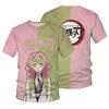 New Style Demon Slayer T Shirt Cartoon Anime Printing Man's Woman's Clothing Short Sleeve In Summer Children's Clothing Short Sleeve