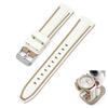 Swatch X OMEGA Compatible Rubber Strap with Double Lines (Cream/Beige Lines)