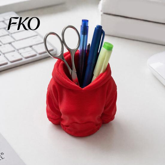 Stationery Organizer 3D Printed Hoodie Pen Holder, Women Hooded Sweatshirt Pencil Storage Office Desk Container Container, Box for Home Student Holder
