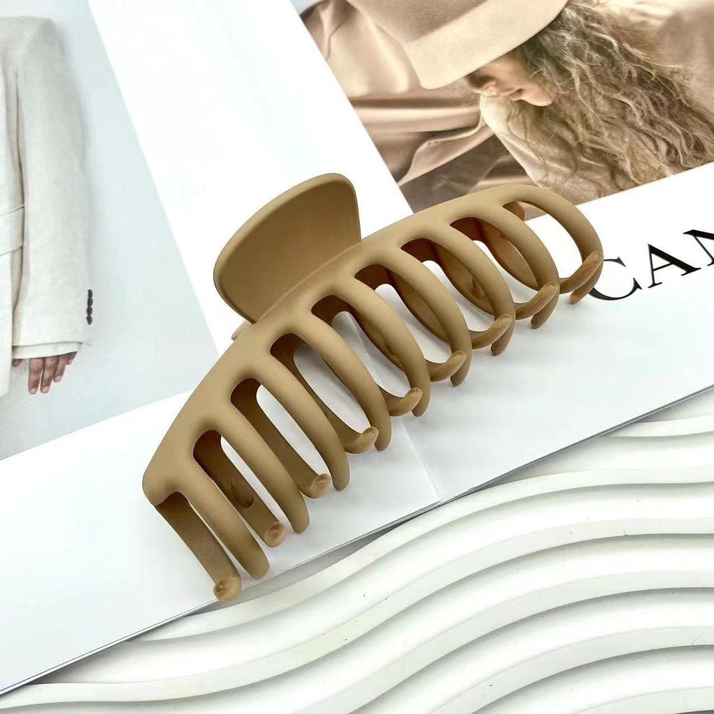 Frosted Dragon Bone Large Shark Hair Clip - Versatile Bath/Updo Accessory