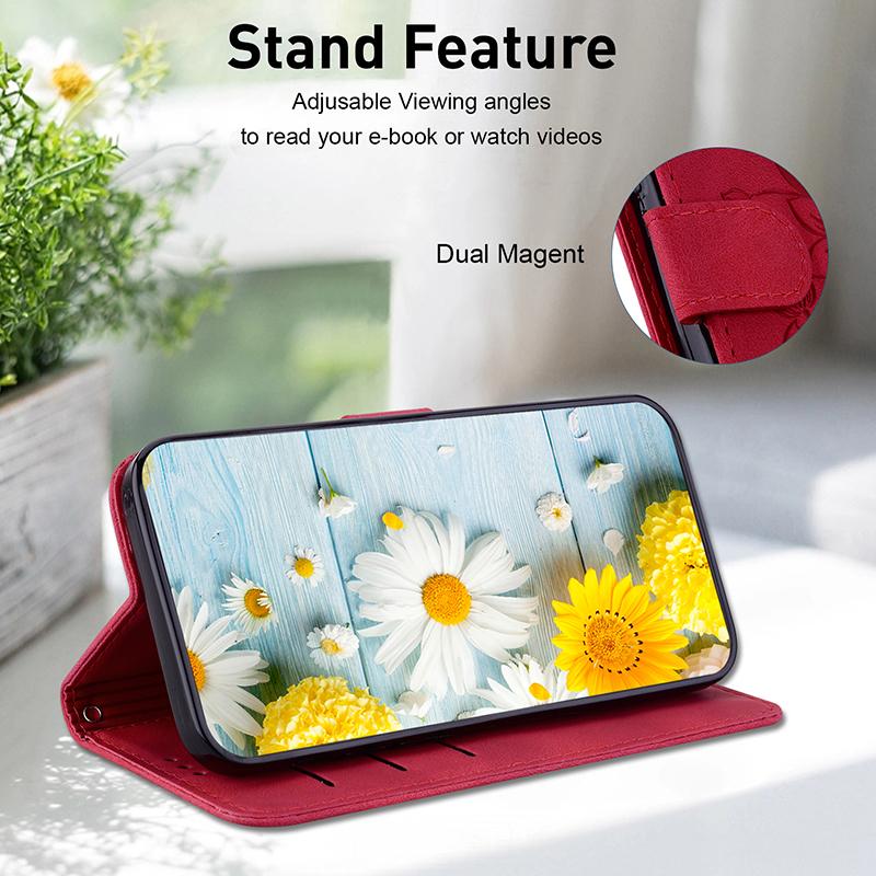 Stand Flip Wallet Case for OPPO Reno 6 5 4 Pro Plus Reno4 Lite 5K 4 Z 5z 5G 4G Leather Protect Cover