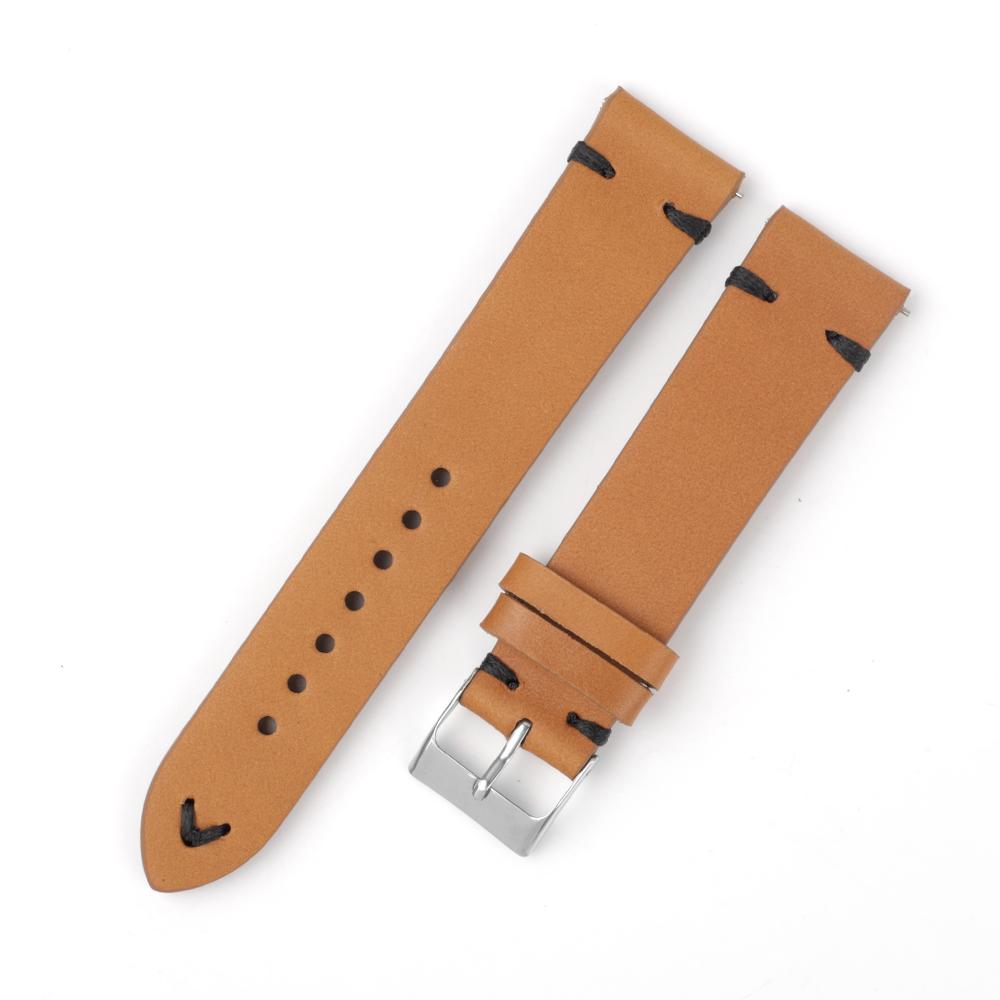 

Vintage Oil Wax Genuine Leather Watchband 17mm 18mm 20mm 21mm 22mm Wristband Hand Stitching Cowhide Strap for Seiko Watch Band 22mm