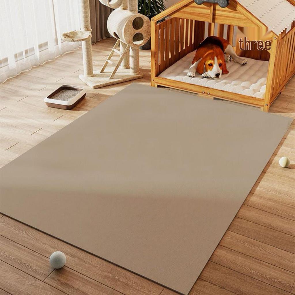 Simple Solid Color Waterproof Pet Mat - Anti-Slip, Easy Clean, Anti-Urine Floor Mat