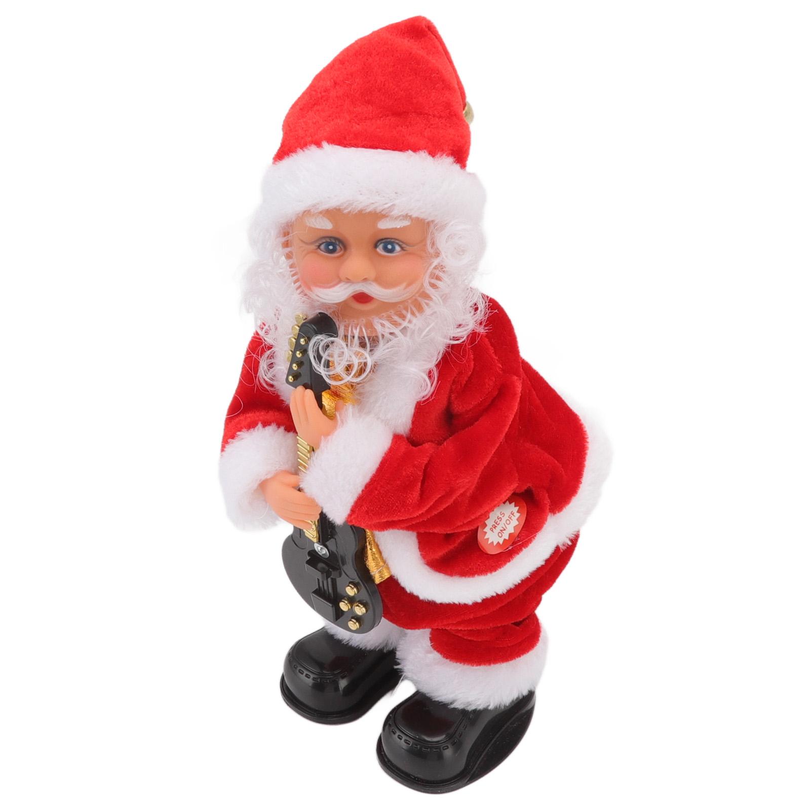 

Electric Musical Dancing Christmas Old Man Interesting Hip Shaking Christmas Old Man Doll Decoration Gifts Guitar