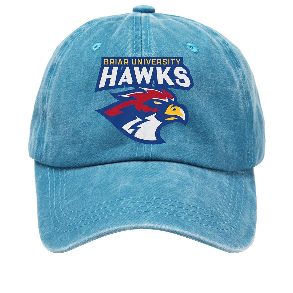 Washed Cotton Baseball Cap Soft Top Denim Hat Vintage Style Adjustable Back Strap Casual Headwear for Outdoor Activities