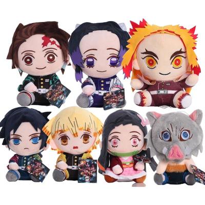Lâmina do diabo anime brinquedo de pelúcia bonito dolsl demon slayer manga boneca kimetsu não yaiba tanjirou nezuko presente das crianças decoração