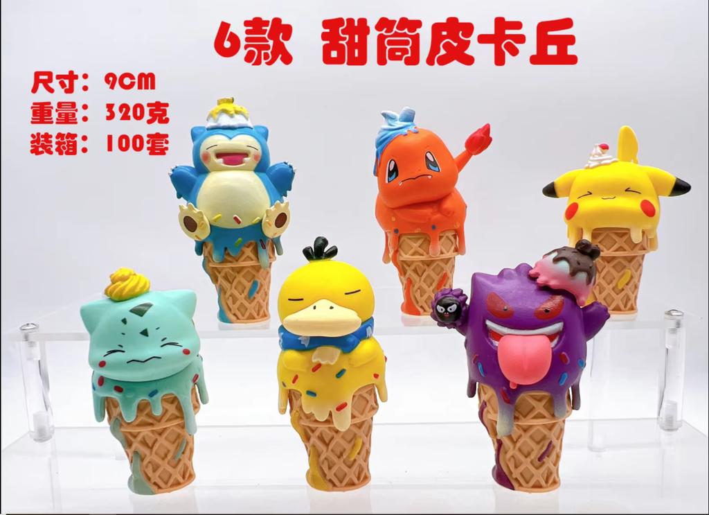 1Set Pocket Monsters Anime Figure Kawaii Pikachu In Disguise Action Figures PVC Adult Collection Model Dolls Toy Gift