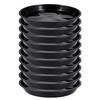 OUNONA Pot Flower Pot Planter Plastic Outer Diameter Shallow Interior Pack of 10 Saucer, Saucer, Saucer, Tray, Plate, 30cm, Plate, Decoration, Black,