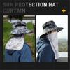 Summer Sun Protection Hat for Outdoor Fishing Cycling Breathable UV Sun Protection High Elastic Neck Protection Men's Headscraf