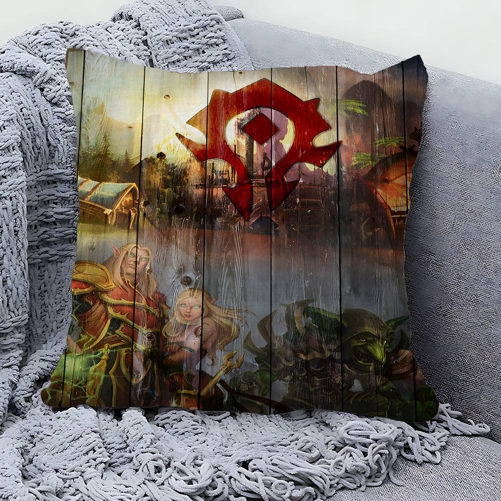 Game World Of Warcraft Cushion Cover Polyester Sofa Cushions Decorative Throw Pillows Home Decoration Pillowcover