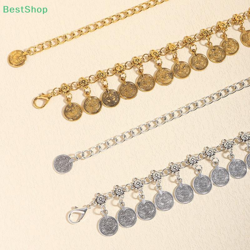 Retro-exotischer Charme: Taillenkette mit Metallmünzen für Damen, ideal für Bauchtanz im europäischen und amerikanischen Stil. Sexy Körperkette als Accessoire für Kleider und Kleider.