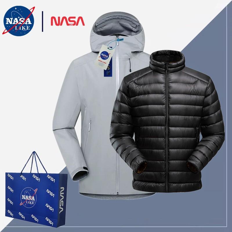 LT Series Unisex Outdoor 2-in-1 Jacket With Duck Down Liner Hiking Skiing Camping
