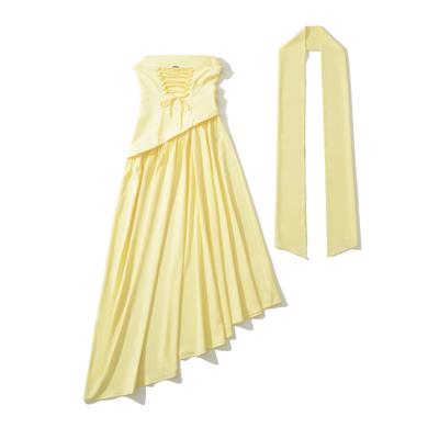 European and American Style, New Women's Fashion, Chic, Classic, Versatile, Fashionable Strapless Dress