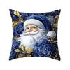 Festive Soft Christmas Pillow Covers 2D Printed Deer Throw Cushion Case Square Plaid Xmas Tree Pillowslip Living Room Decor