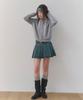 Cool Kitten Pleated Denim Mini Skirt (Blue)