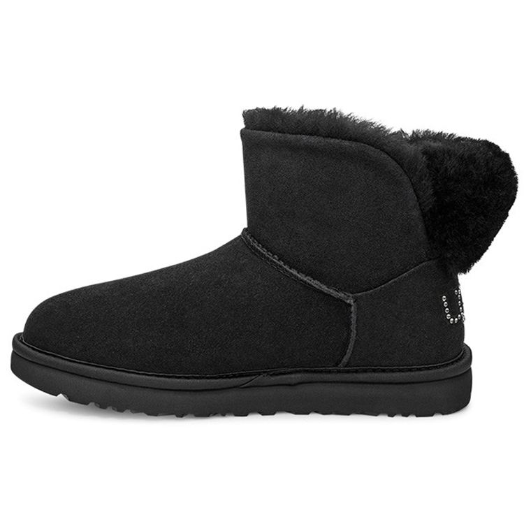 

UGG Классические блестящие мини-сапоги с флисовой подкладкой, теплые женские сапоги, черные 1105364-BLK 37