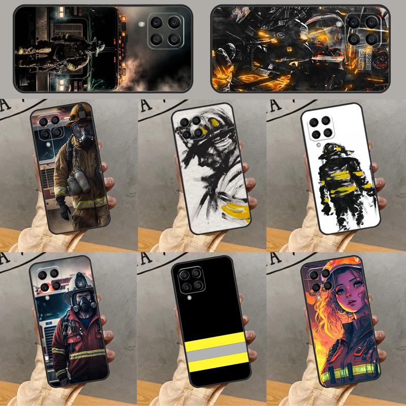 Firefighter Fire Love For Samsung Galaxy M53 M33 M32 M16 M06 M12 M55 M15 M35 M14 M34 M54 M11 M21 M31 M13 M52 Case