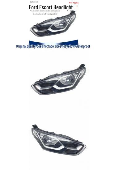 Ford Escort 2015-2017 Headlight Assembly - New Front Lighting High Configuration Luxury Passenger Side